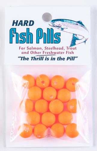 Hard Fish Pills/Floaties - Florescent Orange